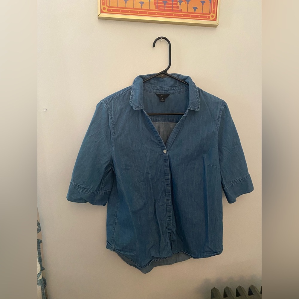 J Crew Chambray Top